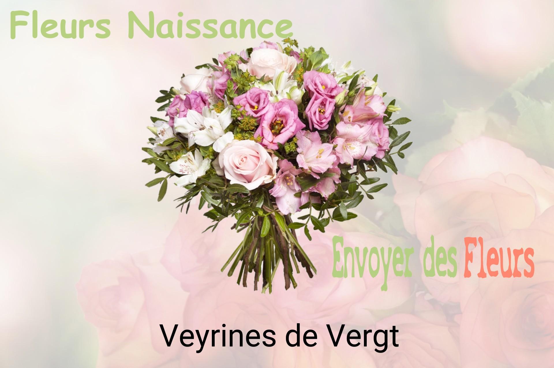 Bouquet de fleurs de naissance livré à Veyrines-de-Vergt
